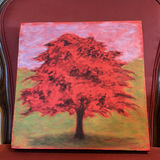ORIGINALA ART by Roma Carlin - Little Red Tree - thumbnail 1 of 11