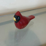 Jim Harkness Handcrafted Red Cardinal Bird Decoy - thumbnail 2 of 5