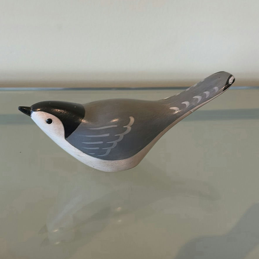 Jim Harkness Wooden Nuthatch Bird Decoy - image 1 of 8