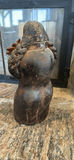 Mexican Red Clay Folk Art - Woman with Flowers - thumbnail 4 of 8