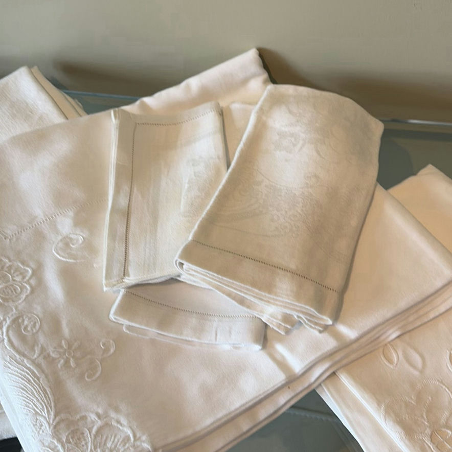 Embroidered Table Linens and Decorative Textile Set - image 14 of 20