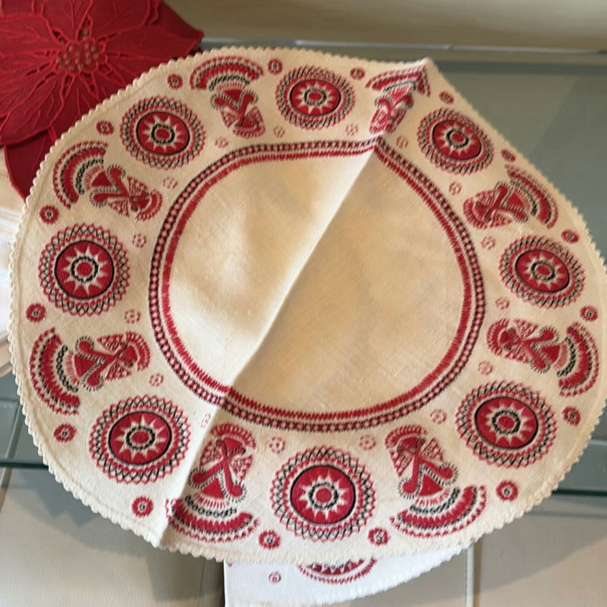 Embroidered Table Linens and Decorative Textile Set - image 10 of 20