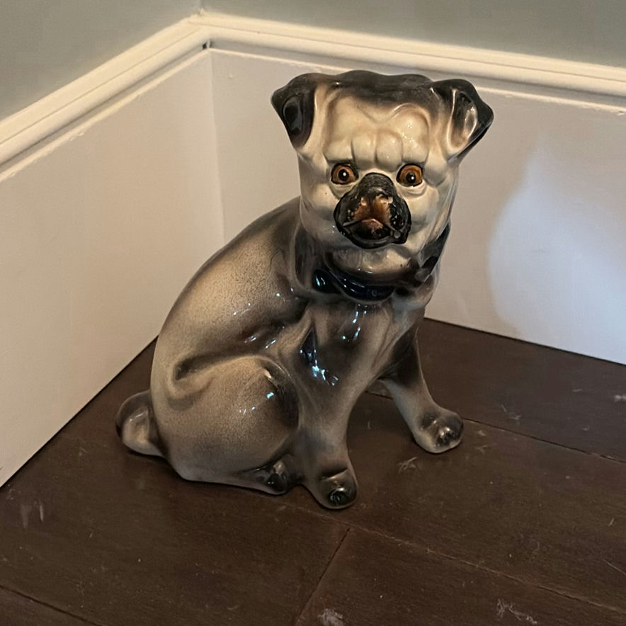 Ceramic Pug Dog Figurine - image 1 of 6