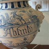 Blue and White Ceramic Table Lamp - from Italian Pharmacy Urn - thumbnail 4 of 12
