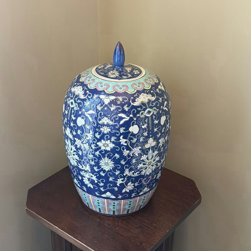 Blue and White Ginger Jar - image 1 of 9