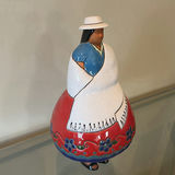Ceramic Figurine of Woman in Traditional Dress - Eduardo Vega - thumbnail 3 of 10