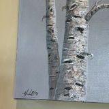 ORIGINAL ART by Henri Lobo - Chicadee on Birch - thumbnail 3 of 8