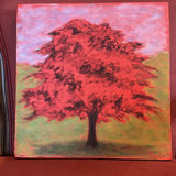 ORIGINALA ART by Roma Carlin - Little Red Tree - thumbnail 2 of 11