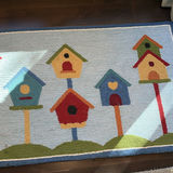Rug Hooked Birdhouse Pattern Area Rug - thumbnail 3 of 12