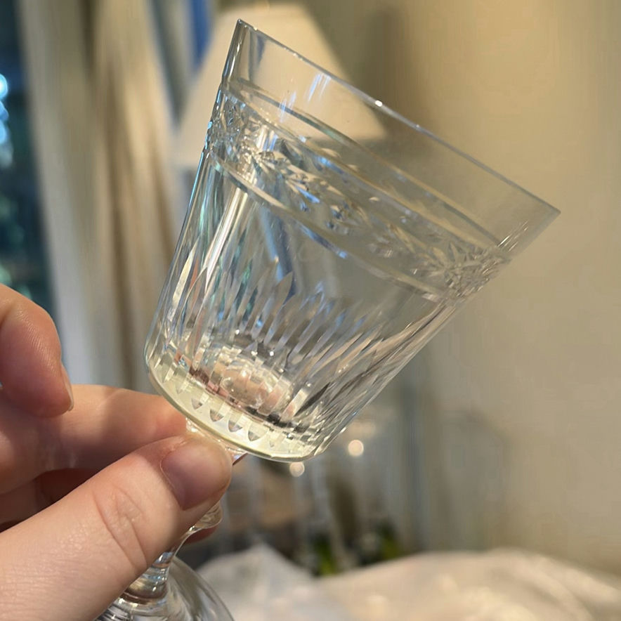 Set of Cut Crystal Stemware Glasses - Vintage - image 3 of 12