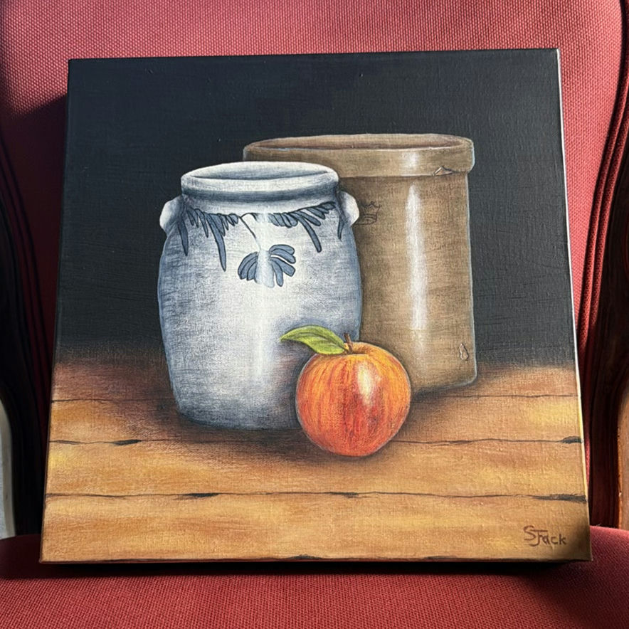 ORIGINAL ART by Sheila Jack - Blue Crock - image 1 of 9