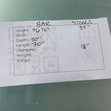 Modern Black Bar with Two Bar Stools - thumbnail 12 of 12