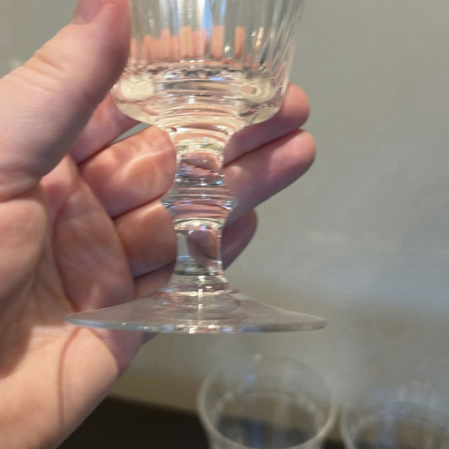 Set of Cut Crystal Stemware Glasses - Vintage - image 6 of 12