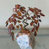 Wire Gemstone Tree Sculpture on Stone Base - thumbnail 2 of 8