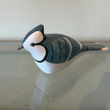 Jim Harkness Blue Jay Wooden Bird Decoy - thumbnail 1 of 9