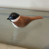 Jim Harkness Wooden Chickadee Bird Decoy - thumbnail 1 of 7