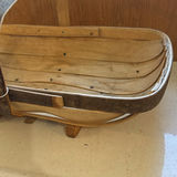 Handcrafted Wooden Gathering Basket - thumbnail 3 of 9