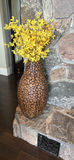 Decorative Wooden Vase with Forsythia - thumbnail 1 of 9