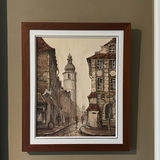 ORIGINAL ART - City Street Scene, Krakow, Poland. - thumbnail 1 of 8