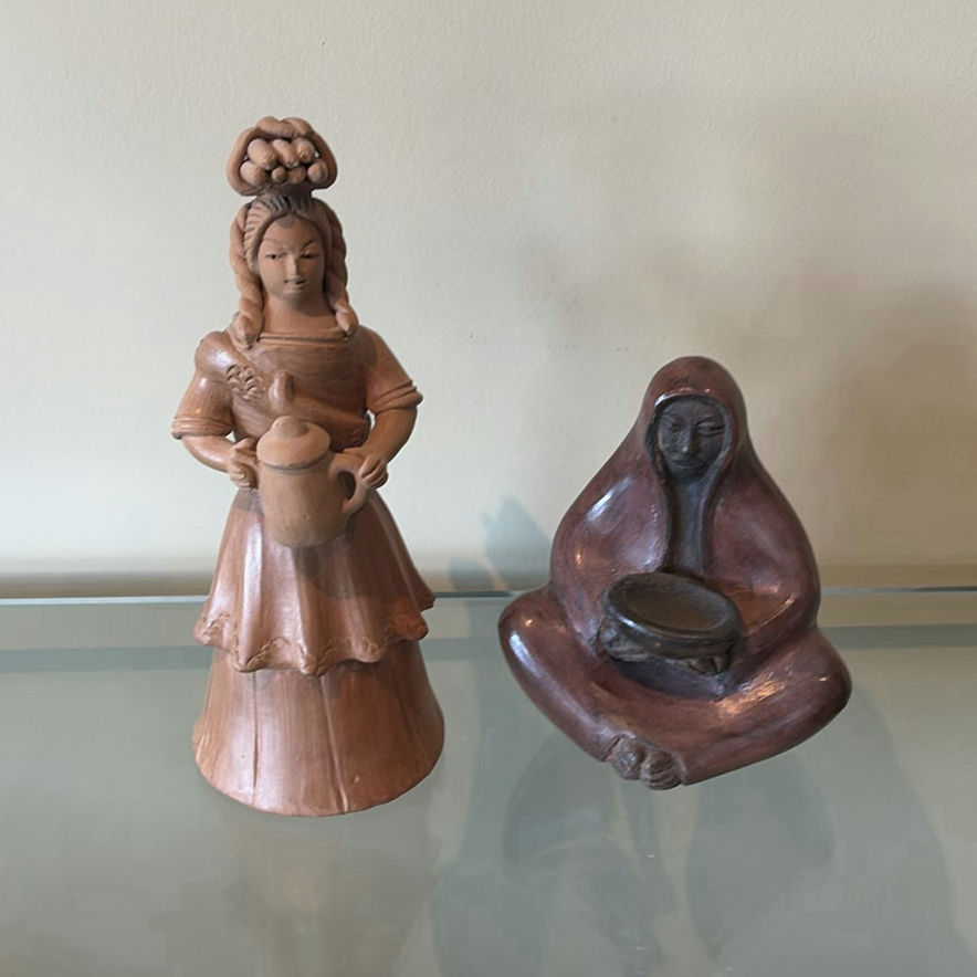 Two Handcrafted Figurines - Mexican Folk Art - image 1 of 15