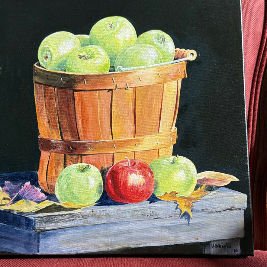 ORIGINAL ART by Judy Shield - One Red Apple - image 2 of 11