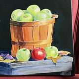ORIGINAL ART by Judy Shield - One Red Apple - thumbnail 2 of 11