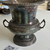 Decorative Metal Urn Vase - thumbnail 4 of 9
