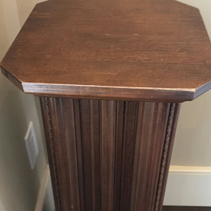 Wooden Pedestal Stand - image 6 of 7