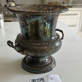 Decorative Metal Urn Vase - thumbnail 3 of 9