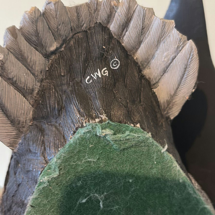 Gosset Wildlife Collection Preening Gadwell Carved Duck Decoy - image 9 of 12