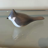 Jim Harkness Wooden Tufted Titmouse Bird Decoy - thumbnail 1 of 7