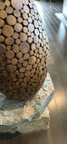 Decorative Wooden Vase with Forsythia - thumbnail 5 of 9