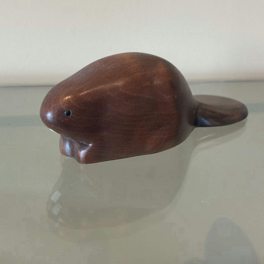 Jim Harkness Wooden Beaver Decoy - image 2 of 8