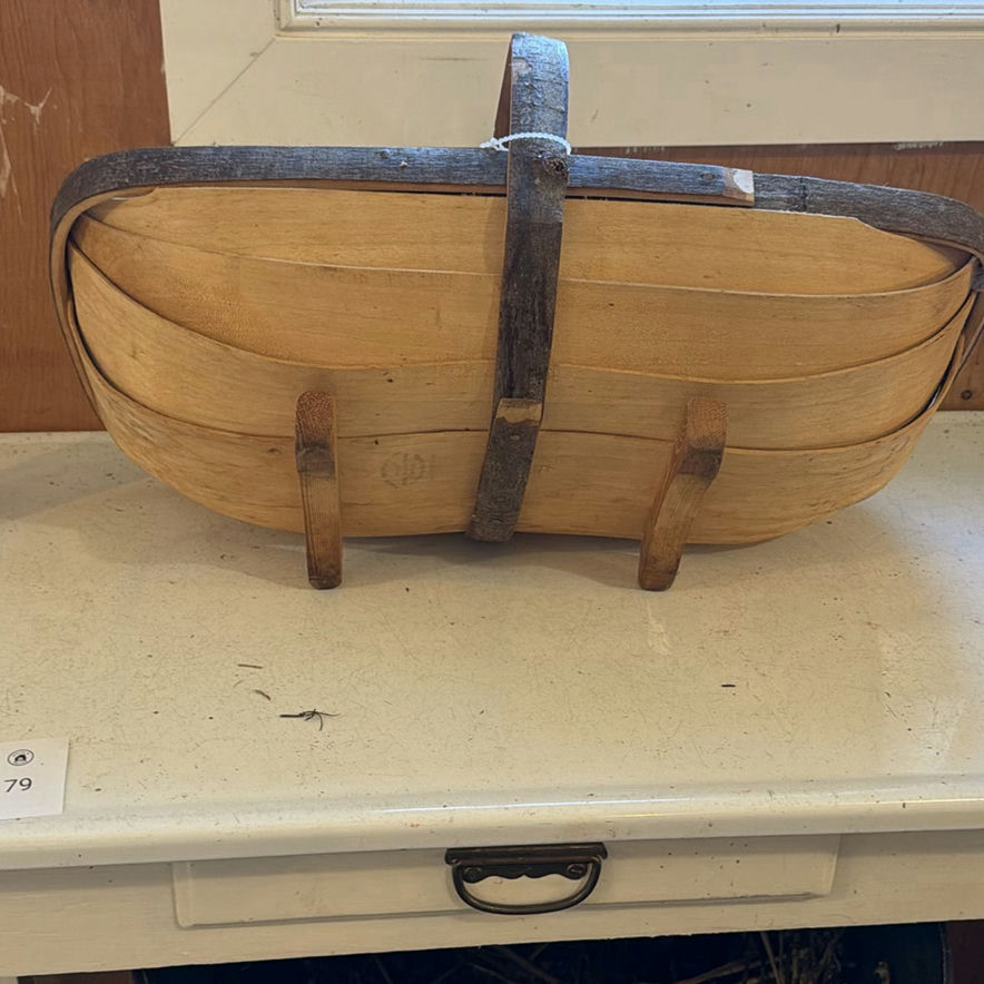 Handcrafted Wooden Gathering Basket - image 5 of 9