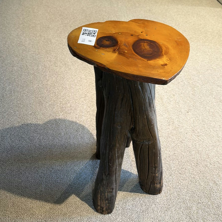 Handcrafted Wooden Stool. - image 3 of 9