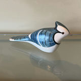 Jim Harkness Blue Jay Wooden Bird Decoy - thumbnail 3 of 9