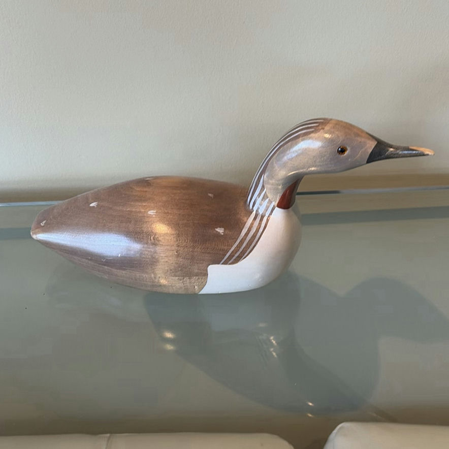 Jim Harkness Wooden Red Throated Loon Decoy - image 1 of 9