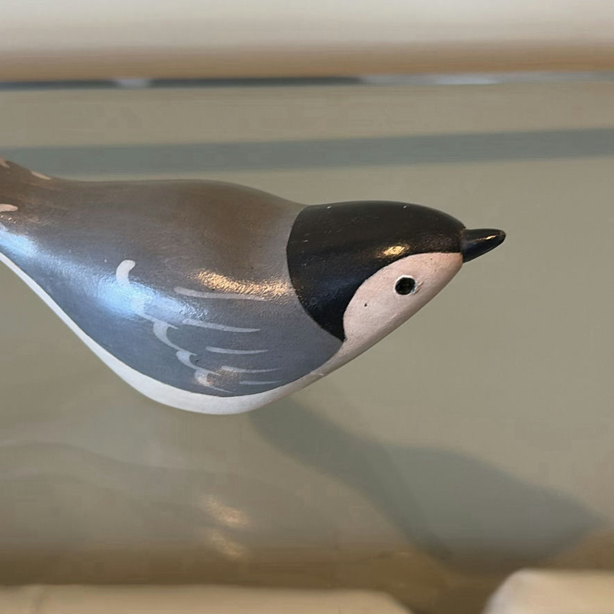 Jim Harkness Wooden Nuthatch Bird Decoy - image 5 of 8