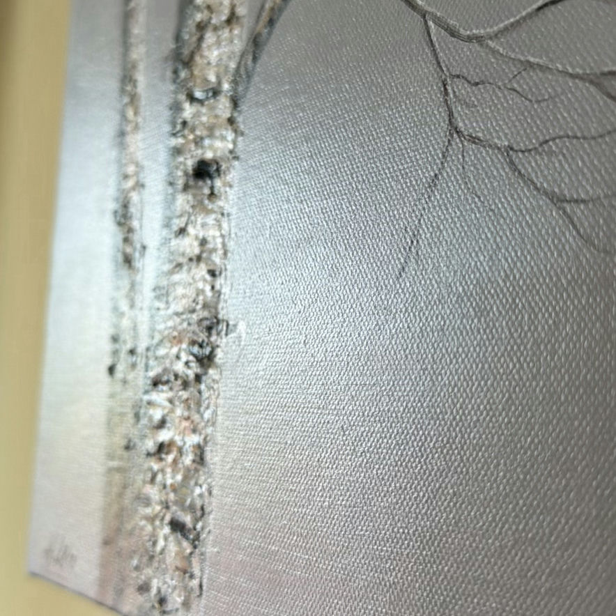 ORIGINAL ART by Henri Lobo - Chicadee on Birch - image 4 of 8