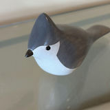 Jim Harkness Wooden Tufted Titmouse Bird Decoy - thumbnail 3 of 7