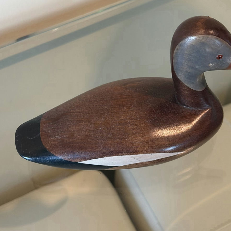Jim Harkness Wooden Black Bellied Whistling Duck Decoy - image 7 of 9