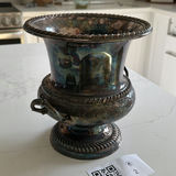 Decorative Metal Urn Vase - thumbnail 1 of 9