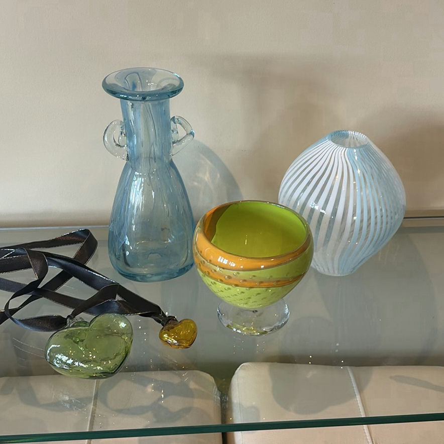 Decorative Blown Glass & Art Glass Vases and Heart Ornaments - image 1 of 20