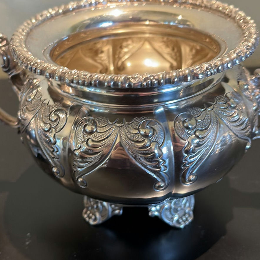 Silver Plate Tea and Coffee Serving Set with Tray - image 18 of 31