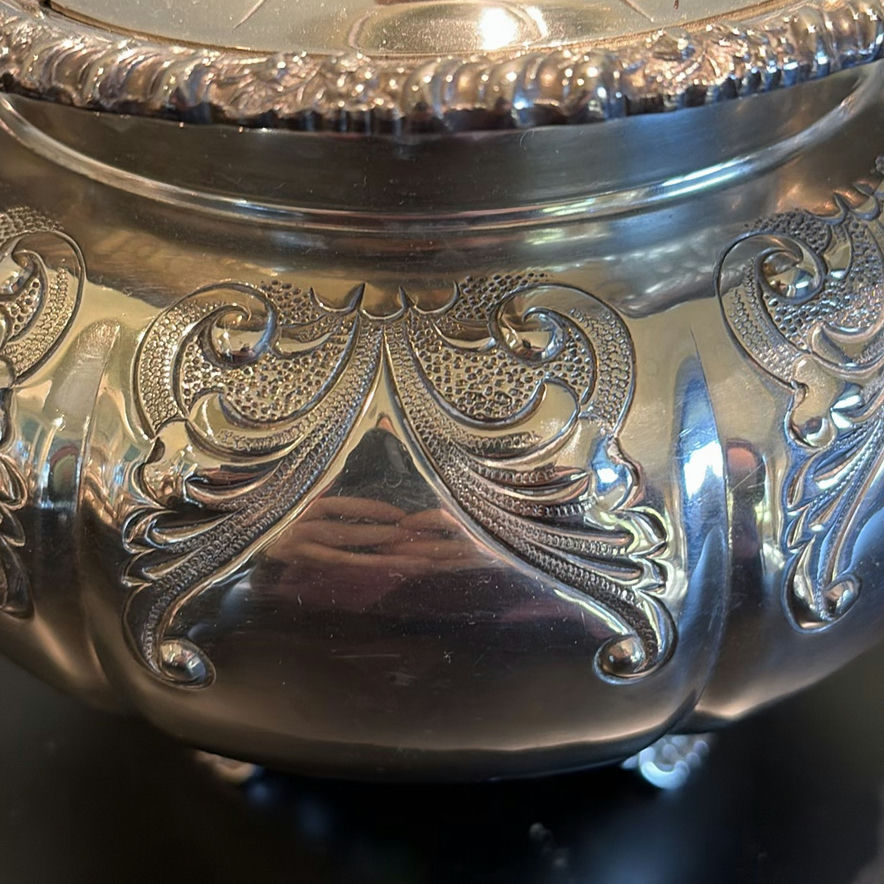 Silver Plate Tea and Coffee Serving Set with Tray - image 28 of 31