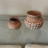 Two Indigenous Handwoven Wicker Baskets - thumbnail 1 of 11