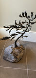 Handcrafted Metal Tree Sculpture on Stone Base - thumbnail 6 of 9