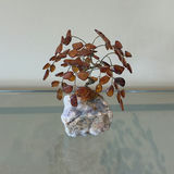 Wire Gemstone Tree Sculpture on Stone Base - thumbnail 1 of 8