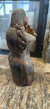 Mexican Red Clay Folk Art - Woman with Flowers - thumbnail 5 of 8