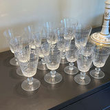 Set of Cut Crystal Stemware Glasses - Vintage - thumbnail 2 of 12